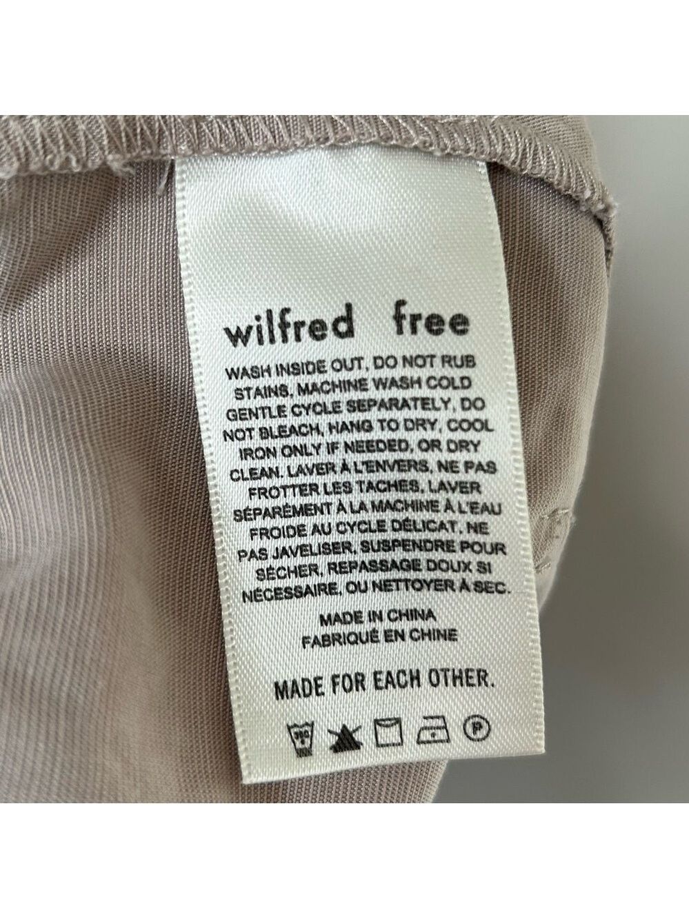 Wilfred Free Jessica Shorts XS Concrete Tan Pullon Lightweight Lyocell Pockets - Picture 8 of 8